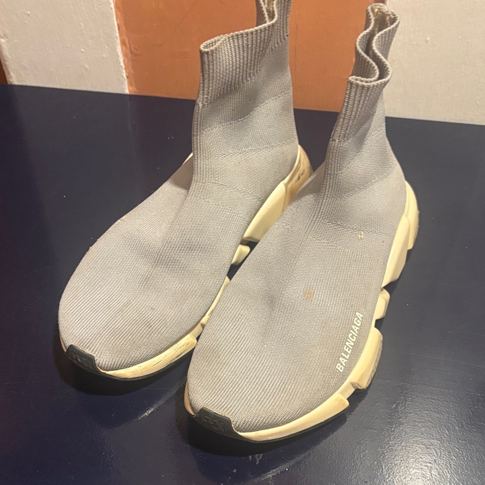Balenciaga Light Gray UNISEX Sock Sneakers.